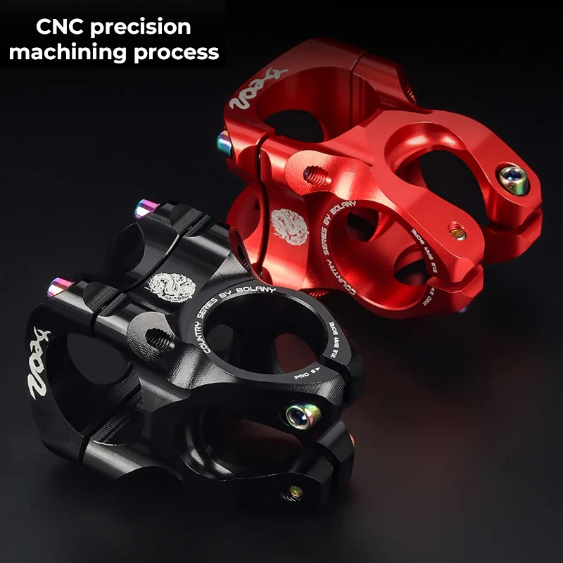 

BOLANY 35mm Bike Short Stem MTB Power Ultralight Aluminum Alloy Handlebar Stem for Downhill Riding Mountain Bicycle Accessories