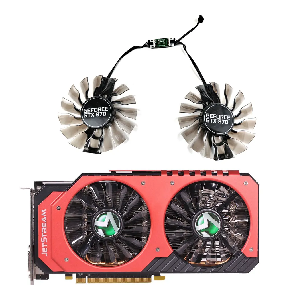 

New MAXSUN 88MM GA92S2H GTX 980ti GPU fan for MAXSUN GTX 980ti 980 970 960 graphics card cooling fan replacement