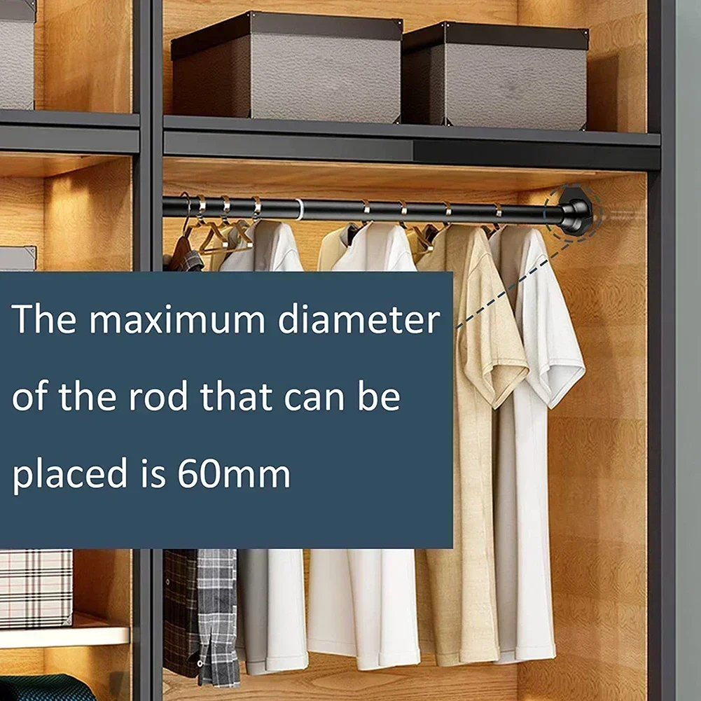 Hanging Bracket Curtain Rod Holder Home Rod Curtain Large Pole Hanging Anti-slip Paste Hook Door Curtain Shower