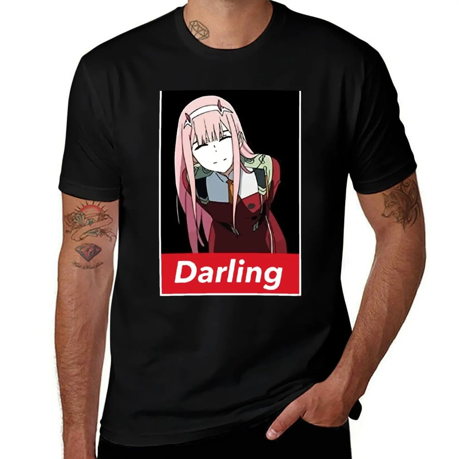 Discover Cool Zero Two Smile Darling in The FRANXX 002 Inspired Unisex MenWomen T-Shirt Summer Casual Loose T-Shirt