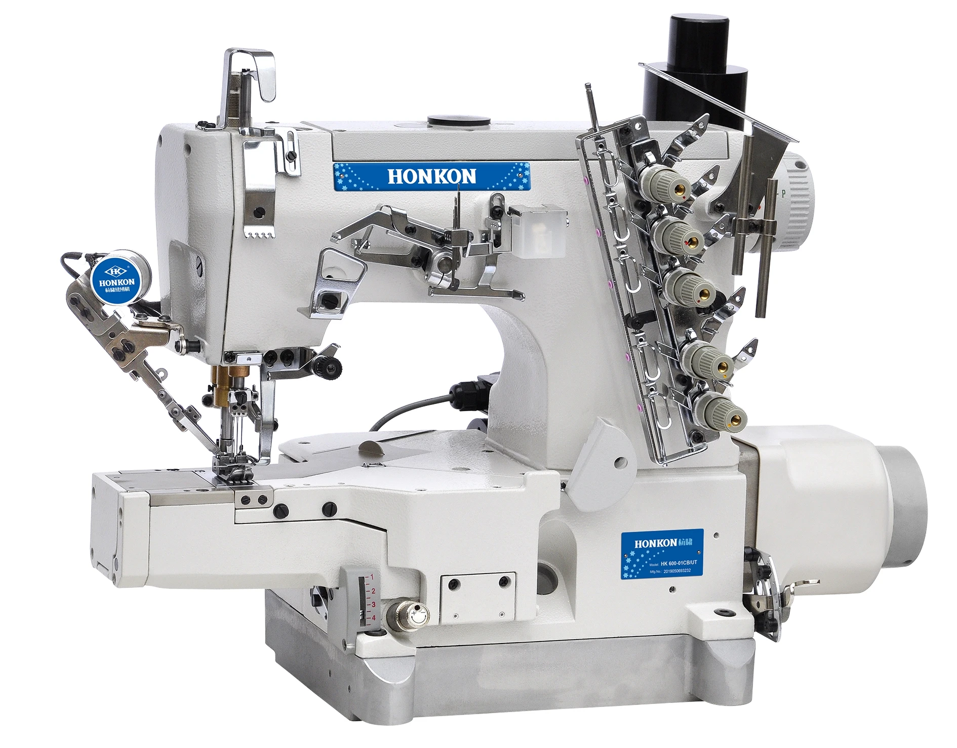 Hot Market HK-600 Direct Drive High Speed Small Flat Bed Interlock Sewing Machine Sui   For Knitted Fabrics
