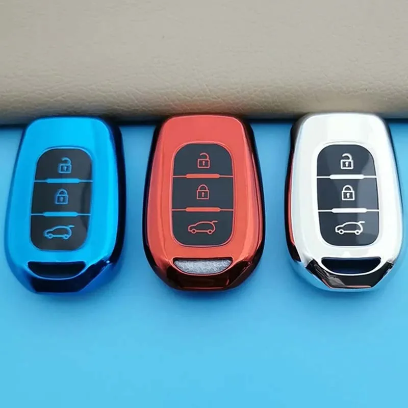 Funda para llave remota de coche, carcasa para Renault Clio Modus Clio Dacia Sandero Logan Duster Dokker 2021 2020 2019, accesorios Fob