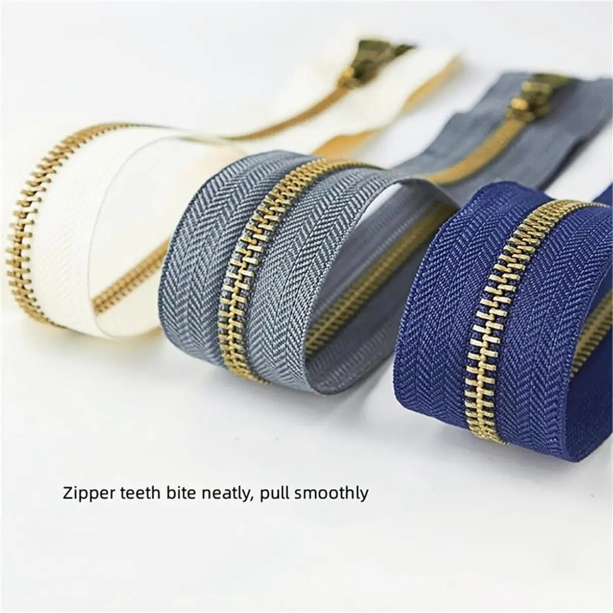 30pcs Metal Zipper, 6 Colors Close-End Non-Separating Zippers Replacement for Purses Bags Outerwear DIY Tailor Crafts