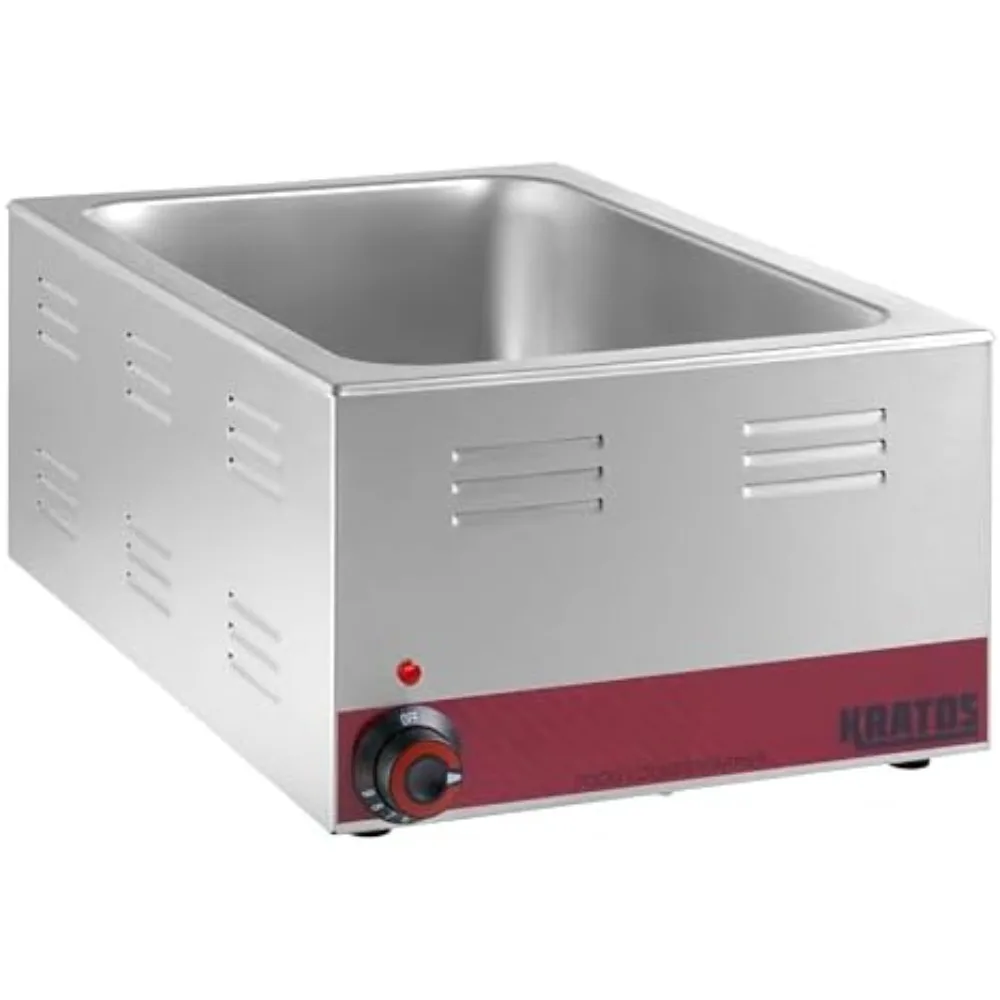 

Коммерческий электрический подогреватель еды и плита на столешнице, 120 В, 1500 Вт, портативный паровой стол из нержавеющей стали, подходит для 12 x 20 дюймов