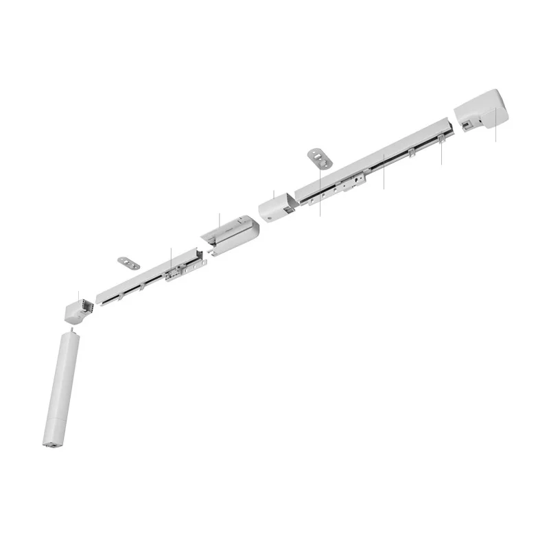 

ZSTARR Supplier Wholesale Smart Motorized Adjustable Curtain Telescopic Rail Retractable Curtain Track