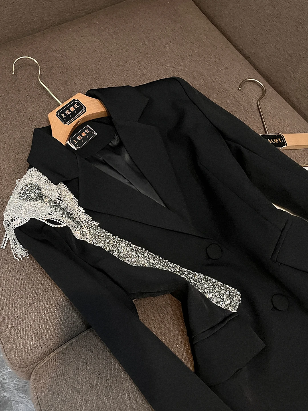 Autunno Inverno Nuovo Sle Pesante Incorporato Diamante Vita-Cinching Dimagrante Abito da Donna di Lusso di Fascia Alta Jaet OK488