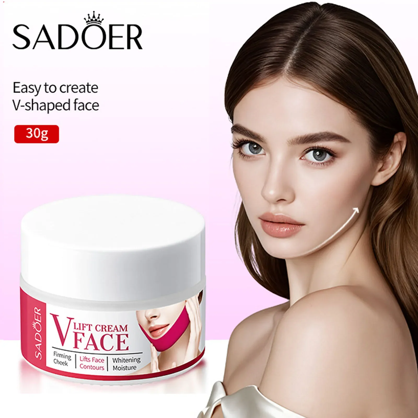 V-Shape Firming Face-Lift Slimming Cream Removal Masseter Muscle Double Chin Face Fat Burning Anti-Aging Face Skin Care Products