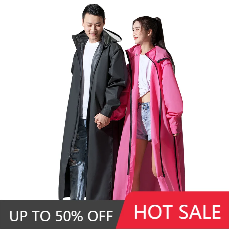 Yellow Long Raincoat Women Raincoat Long Waterproof Coat Rain Suit Motorcycle Windbreaker Men Poncho Women Manteau Femme Gift