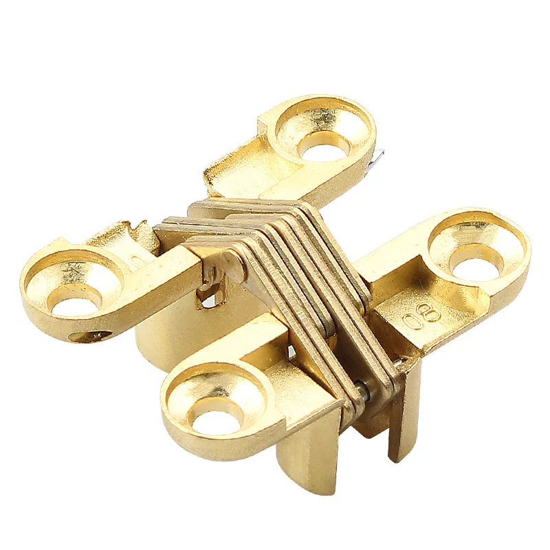 Ni faucet hinge hidden hinge invisible hinge, cross hidden dining table folding  accessories