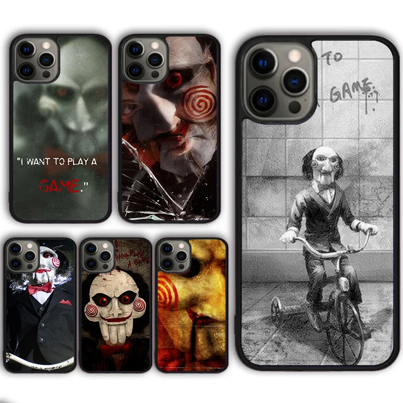 Jigsaw Saw Phone Case Cover for iPhone 16 15 SE2020 13 14 11 12 Mini Pro Max 6 7 8 Plus  coque fundas Shell