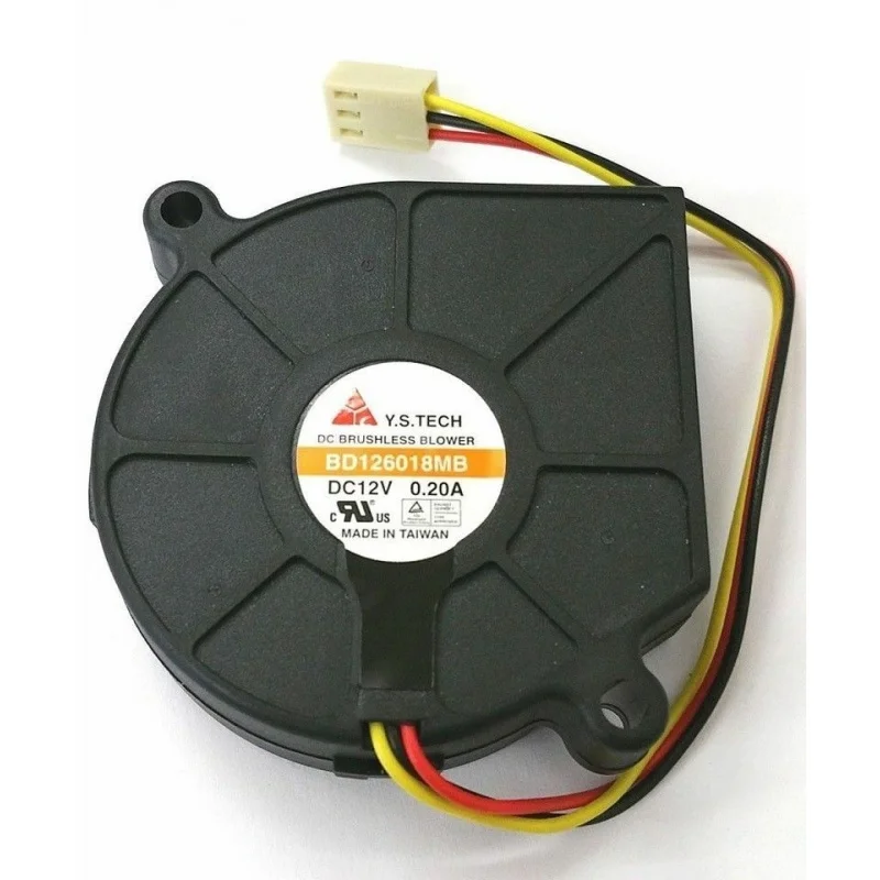 D 1PCS 12V 0.20A 3-Pin DC Blower Fan For Y.S.TECH BD126018MB 60×60×18mm 6CM