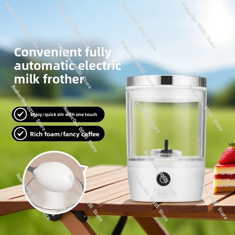 Mini Portable Milk Beater: Outdoor Travel Home Automatic Coffee Milk Foam Machine