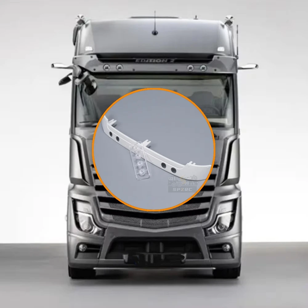 

Обновленный светодиодный солнцезащитный козырек из пластика ABS для 1/14 Tamiya RC Truck Wywrotka BENZ ACTROS 3363 1851, автомобильные аксессуары с дистанционным управлением