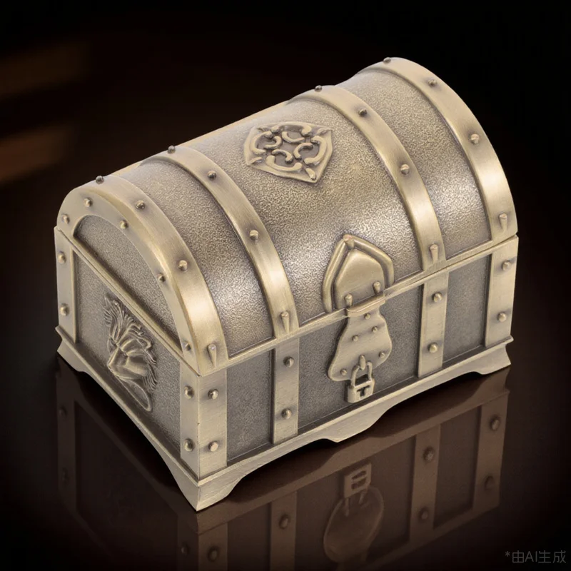 سبائك الألومنيوم مجوهرات صندوق تخزين الرجعية القرط حلقة حالة الزخرفية السفر حجم صغير هدية النساء عيد الحب