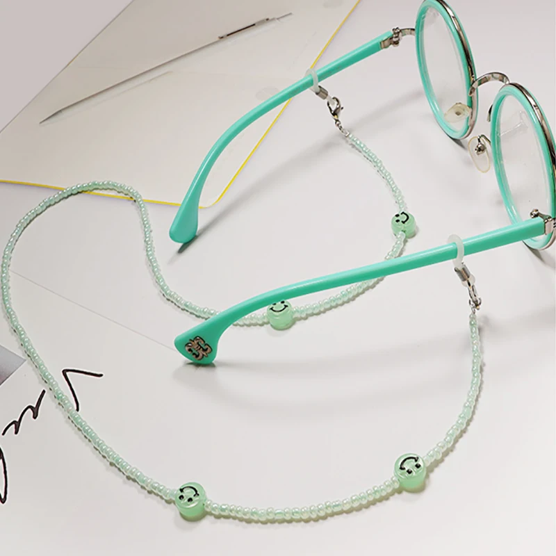 Fashion Mask Chain for Women Boho Beads Sunglass Lanyard Reading Glasses Strap Holder Neck Cord Hang On Neck Jewelry