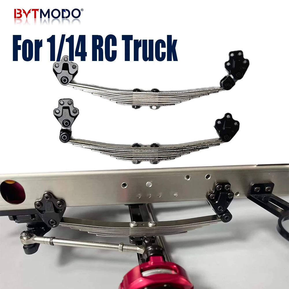 1 Pair Leaf Spring Plate Metal Suspension Spring Hanger Shackle for 1/14 Tamiya RC Truck Benz SCANIA IVECO Tractor VOLVO MAN DIY