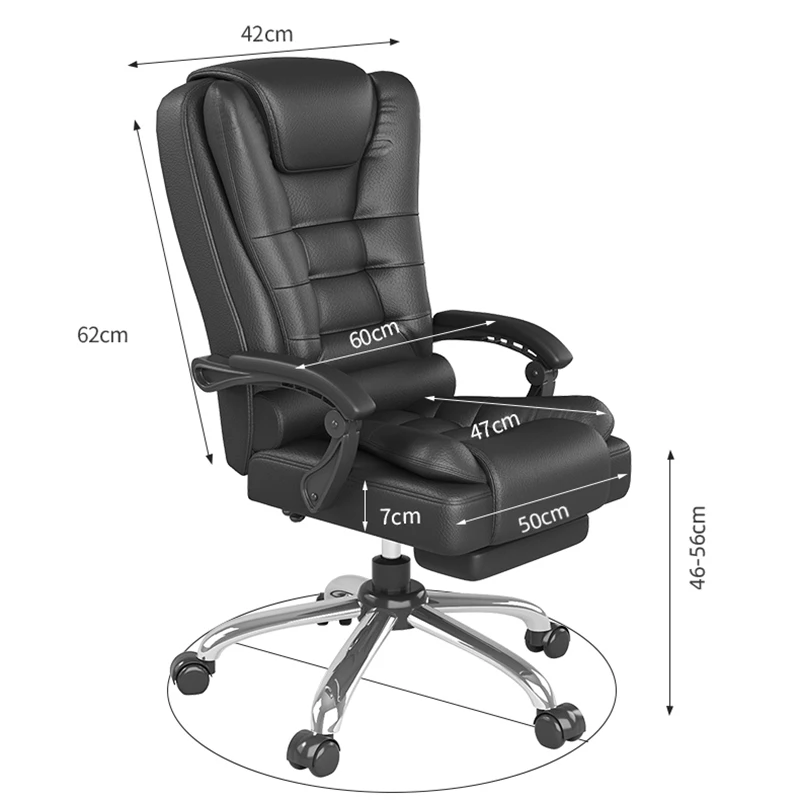 Unique Trendy Office Chair Armrest Brown Comfort Design Office Chair Bedroom European Simplicity Chaise Bureau Home Furniture