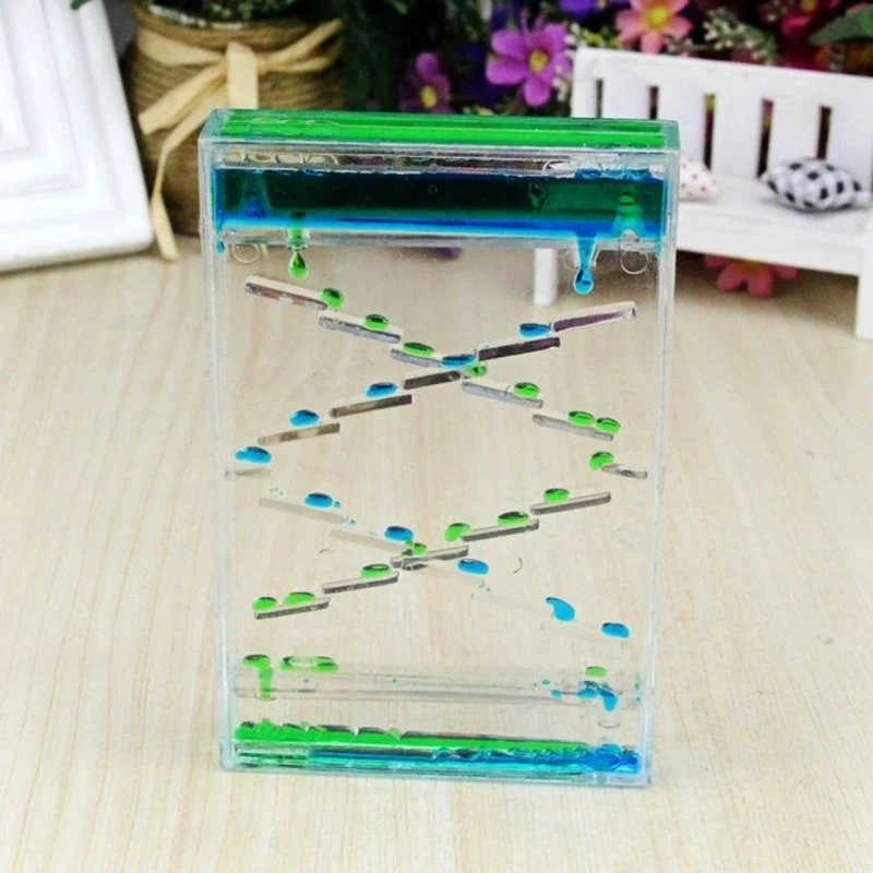 Hourglass Timer Mixed Color Two-color Oil Drop Ladder Liquid Water Oil Drop Creative Decoration Birthday Gift Timer Home Decor