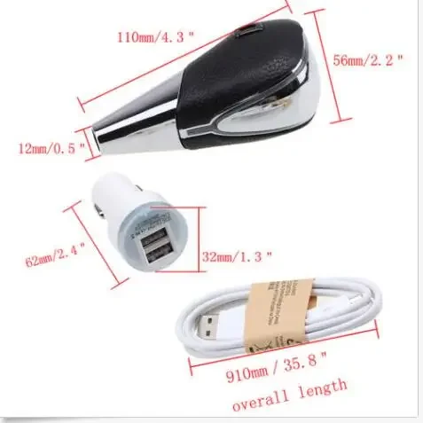 7 colors change Touch Motion Activated Led Light Auto Car Gear Shift Knob Shifter Gear Muti-Color
