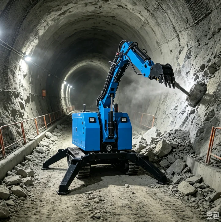 Electric Remote Control Crawler Demolition Robot High Efficiency Concrete Breaker