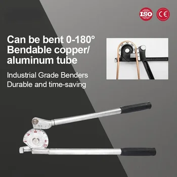 Manual Pipe Bender Tube Bending Machine 6mm 8mm 10mm 12mm 14/16/19/22mm Pipe Bender for Aluminum Copper Steel Fuel Brake Lines
