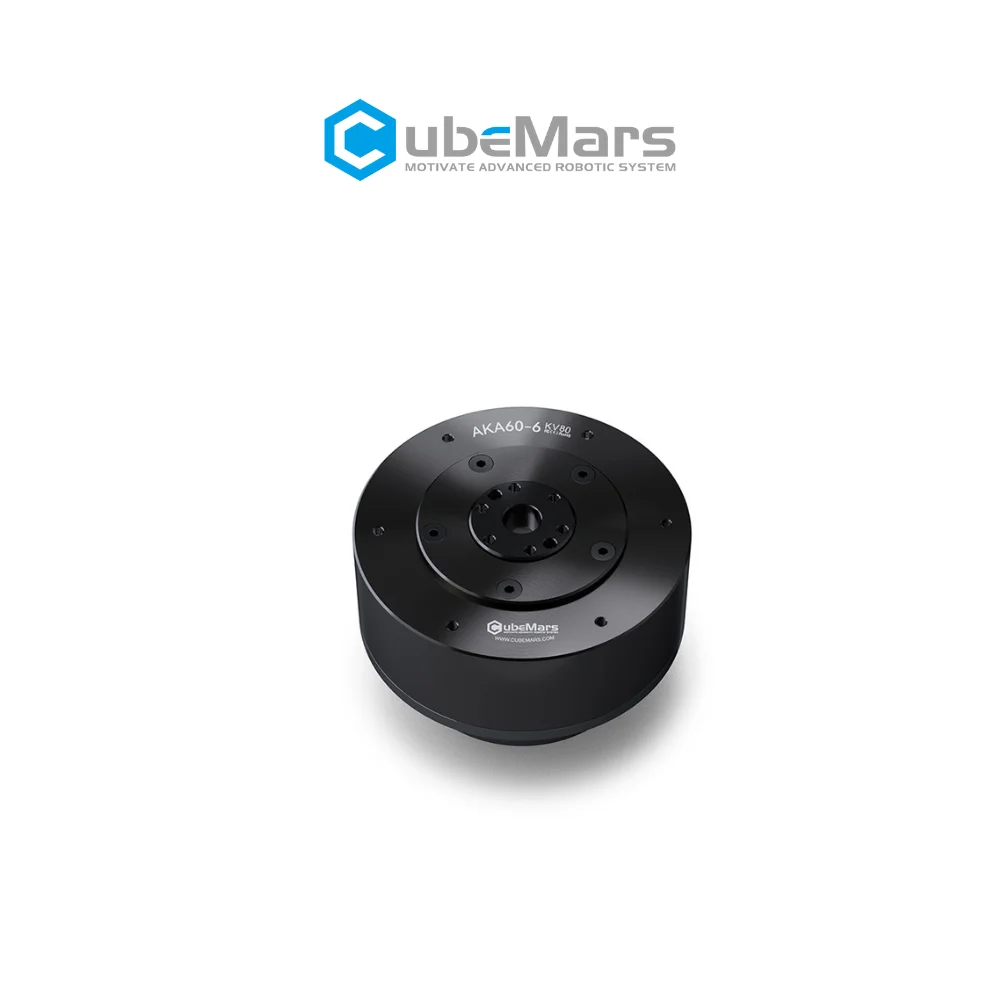 محرك CubeMars AKA60-6 AGV KV80 محرك مطور بنقرة واحدة للتعرف على محرك DC بدون فرش للروبوتات ذات العجلات