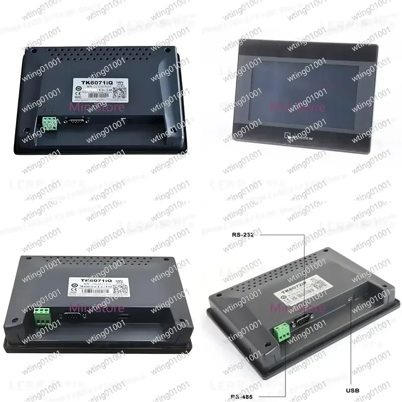 for Weintek TK8071ip 7in Touch Panel Human Machine Interface Ethernet Serial Port RS485 RS232 Monitor Compatible with