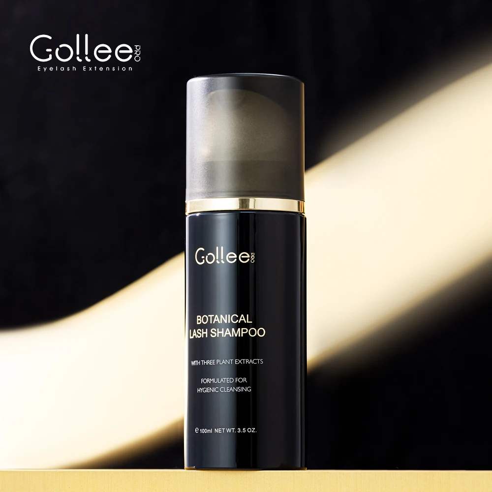 Gollee Eyelash and Brow Wash Cleaning Bath Shampoo Foam Cleaner Cleanser Eyelash Extension Cleanser Natural Safe Makeup Remove