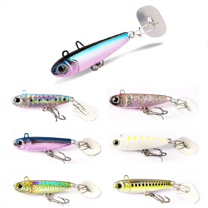 

Spinner Bait Metal Blade Jig Fishing Lure Rotating Tail Spoon Vibration Skining Chatterbait Japanese Wobbler for Pike Bass Perch