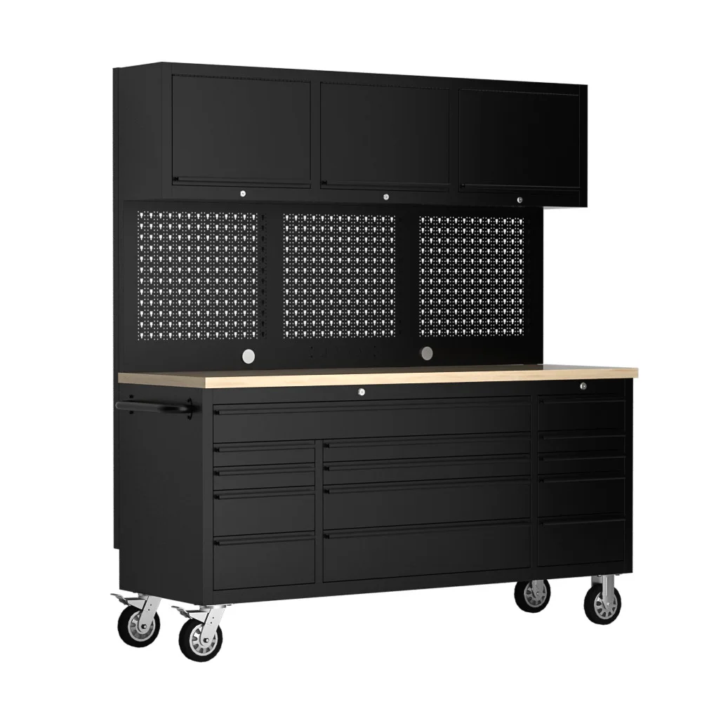 Auto repair workstation 14 Pumping tool combination cabinet Cart workshop maintenance workbench Multi-drawer storage Multi-purpo