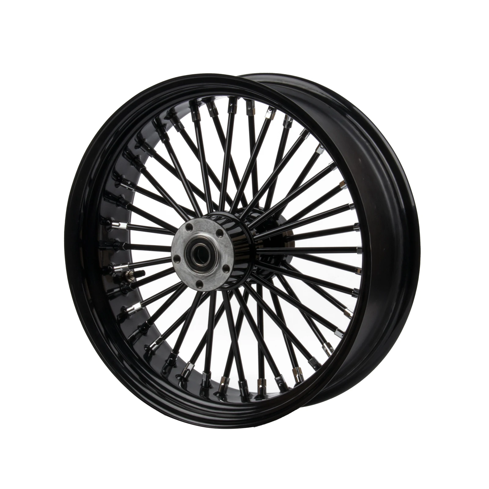 6061-T6 Aluminum AlloyNew Arrived Customizable Black Spoke 18*5.5 Inch Front Wheels Rim Tubeless Hub 12+ Haley Street Bob Softai