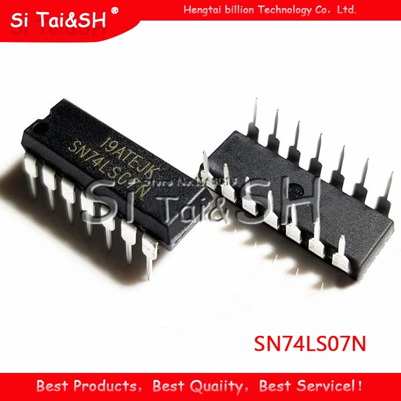 

5PCS SN74LS07N SN74LS07 74LS07N 74LS07 HD74LS07P Waterproof shell