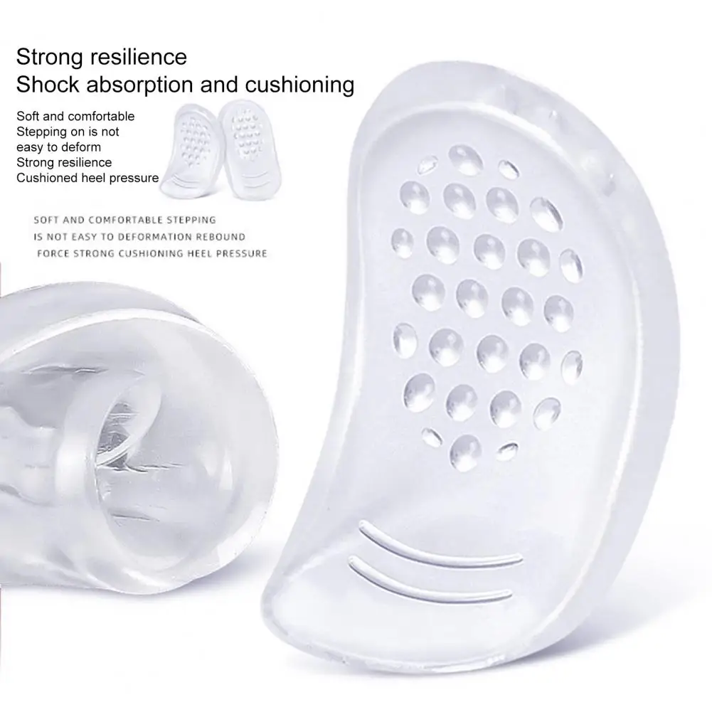 1 Pair Soft Heel Protectors Invisible Heel Pads Elastic Shockproof Heel Pads  Anti-Friction
