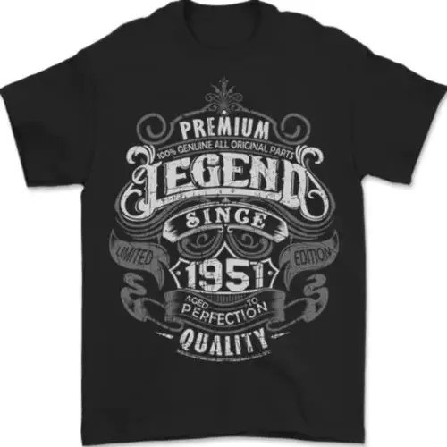 

Premium Legend 72nd Birthday 1951 Mens T-Shirt 100% Cotton