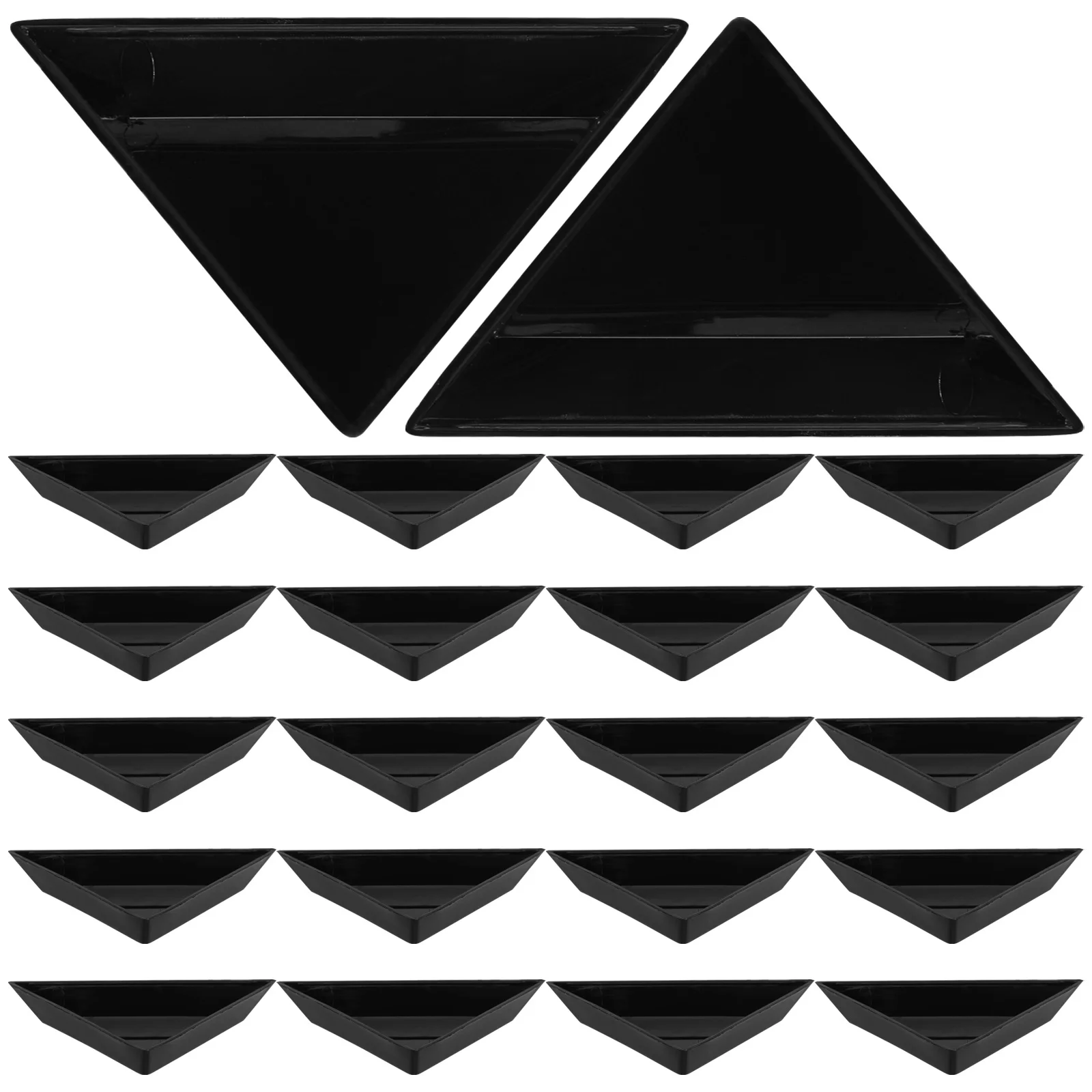 

30Pcs Triangle Bead Sorting Tray Plastic Stackable Organizer for Jewelry Making Diamond Art Rhinestone Crafts Clay Beads Work
