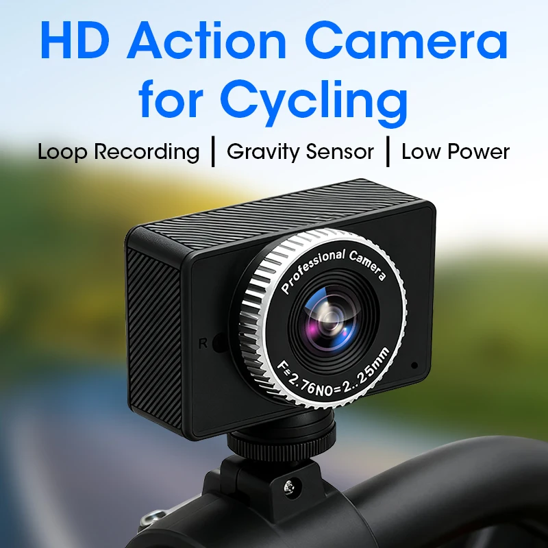 Srnubi 1080P Motorcycle DVR Action Camera For Cycling Wifi Connection IP68 Waterproof Motorbike Dash cam Recorder Loop Recording