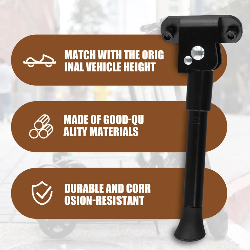 Electric Scooter Parking Kickstand For HX Foot Support Stand Tripod Side Support Scooter Accessories