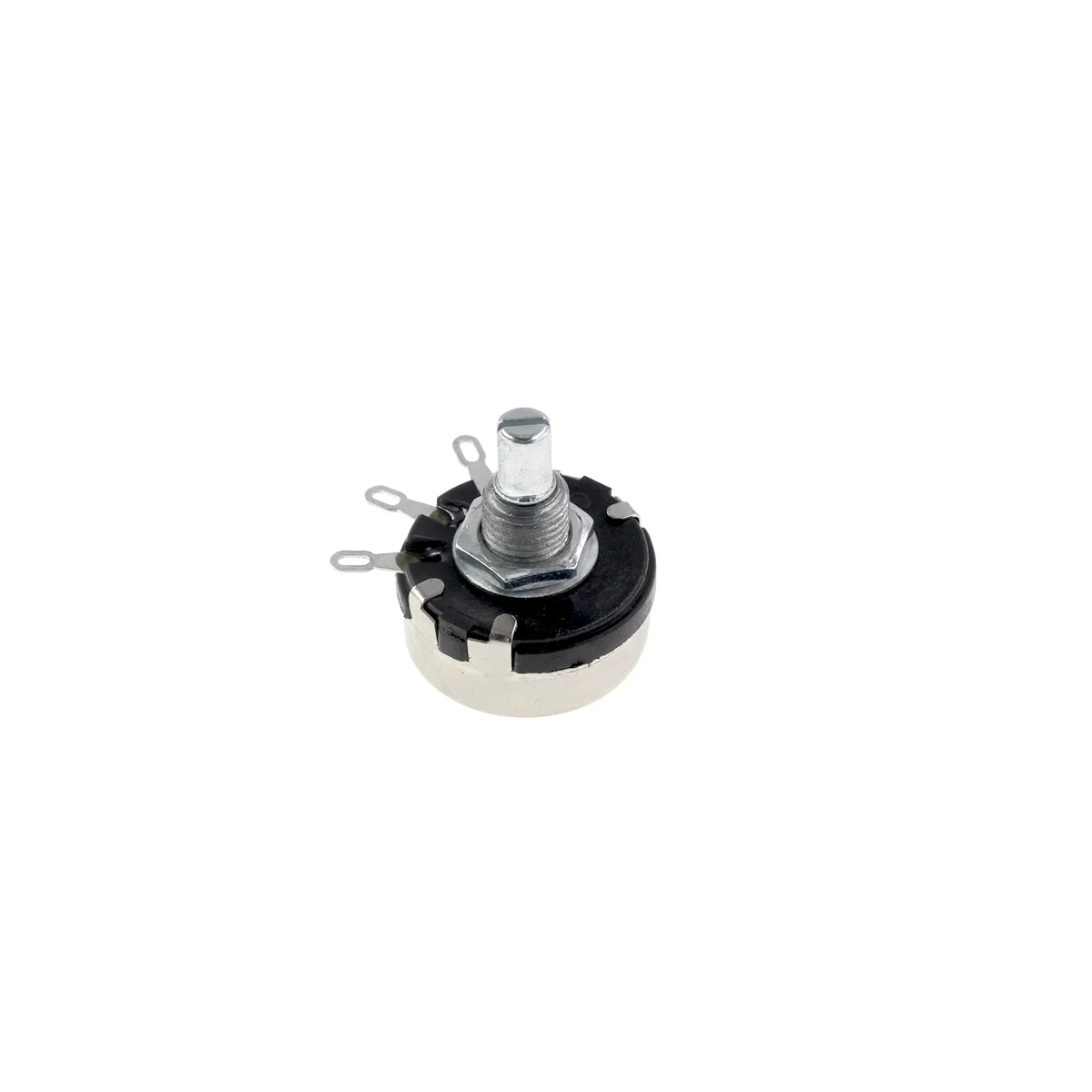 2 Stuks Wx110 (010) 6Mm Ronde Metalen As Enkele Draai Draad Weerstand Wond Potentiometer 1K 2.2K 3.3K 4.7K 5.6K 6.8K 10K 22K Ohm