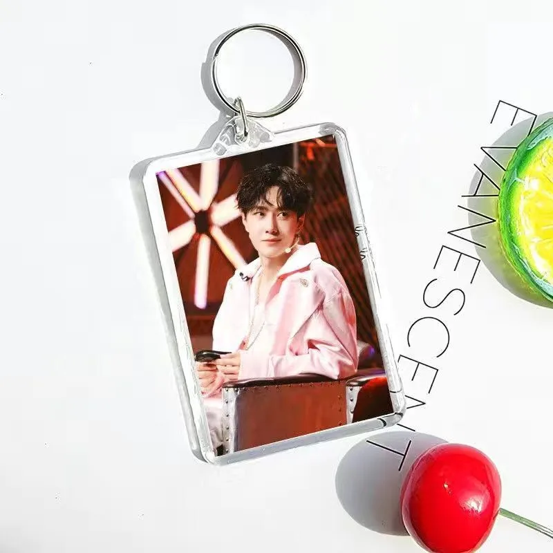 Wang Yibo Xiao Zhan Cosplay Acrylic Keychain Bo Jun Yi Xiao Cute Bag Pendant Keyring Decoration Jewelry Accessories Fans Gift