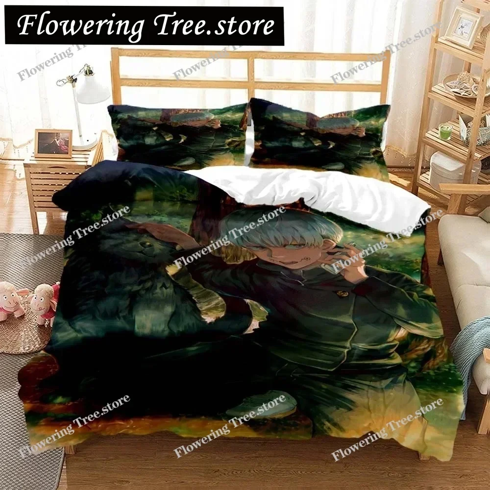 Jujutsu Kaisen Digital Print Polyester Bedding Sets Covers Boys Duvet Cover Set For Teens Bedding Set 025