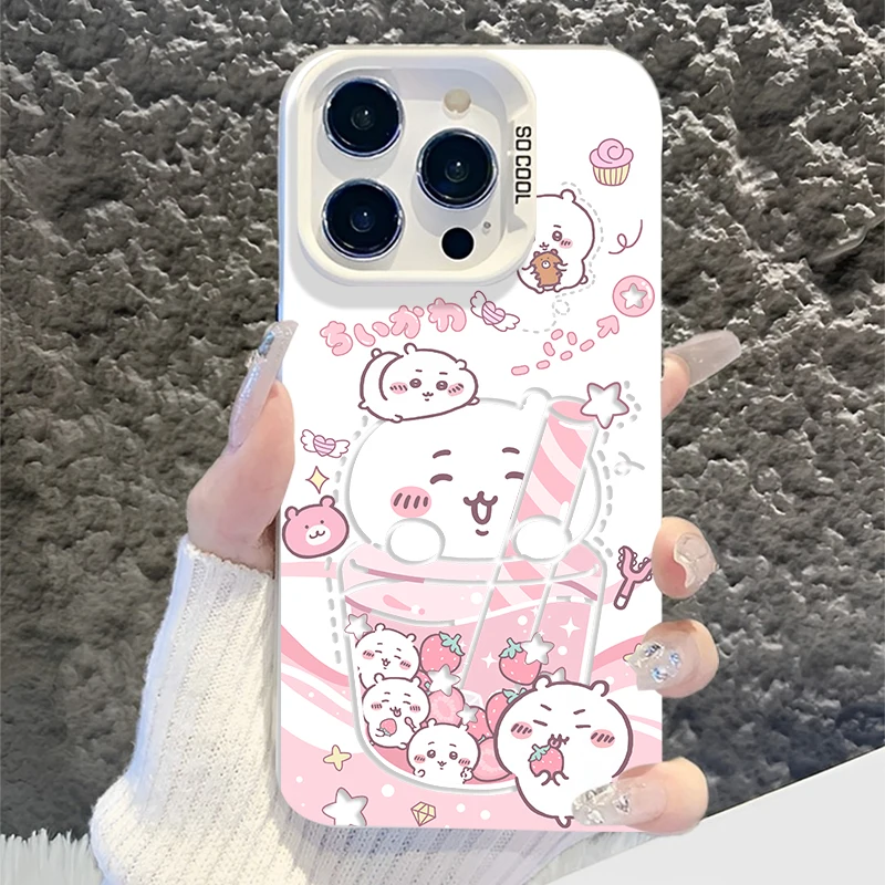 Cute Cartoon Chiikawa Momonga Phone Case for iPhone 17 Pro Max 16