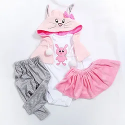 Reborn Baby Doll roupas, roupa para 18-20 Polegada, 46-50 cm, bebês roupas, brinquedos Outfit