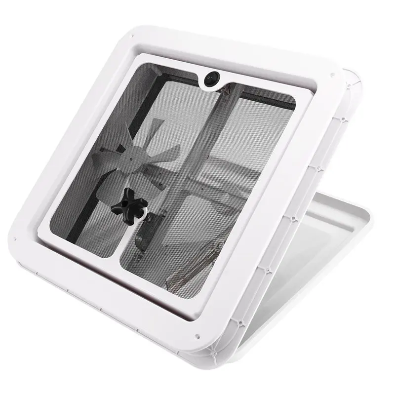 

Вытяжной вентилятор AASS-RV 14x14 дюймов, 12В, белая крышка, внутренняя отделка, для крышного люка автодома