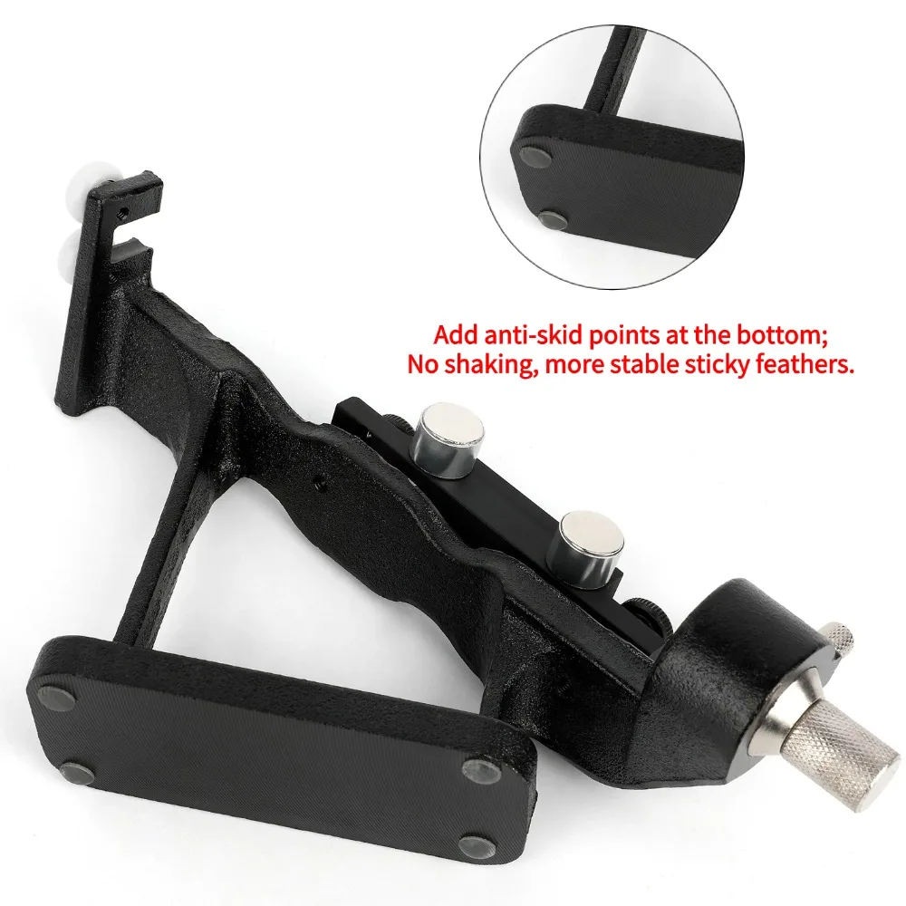 ريشة تهزهز عصا لاصقة مستقيمة Fletches قابل للتعديل المعادن الرماية السهم ريشة يلتصق منحني ومجمع القوس السهم DIY بها بنفسك #3