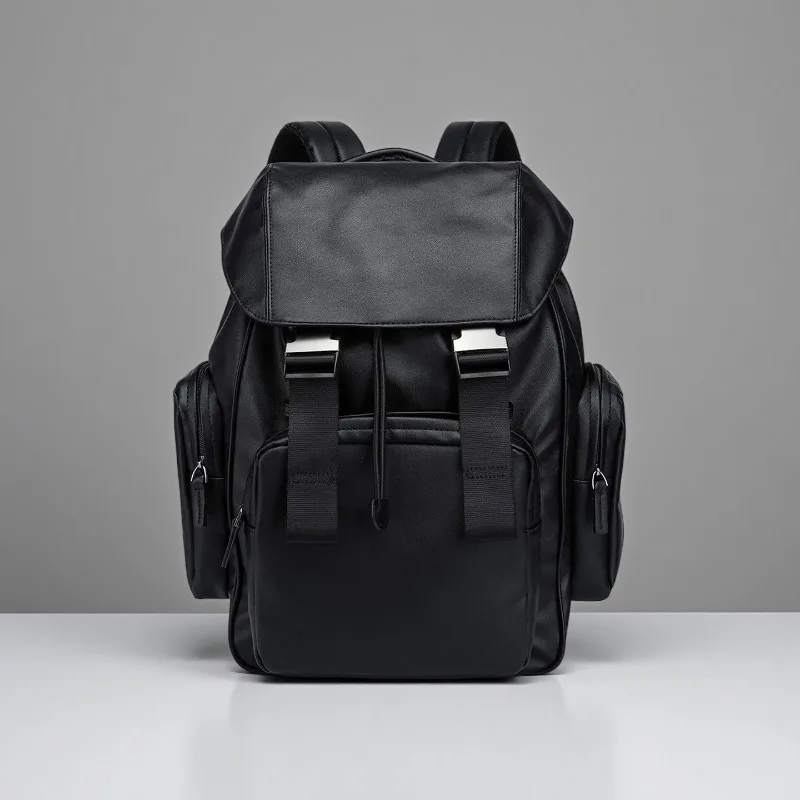 Luxury Retro Men's Backpack Fashion Flap Hasp Backpack For Men Large Capacity Laptop Bags Multiple Pockets Travel Backpacks