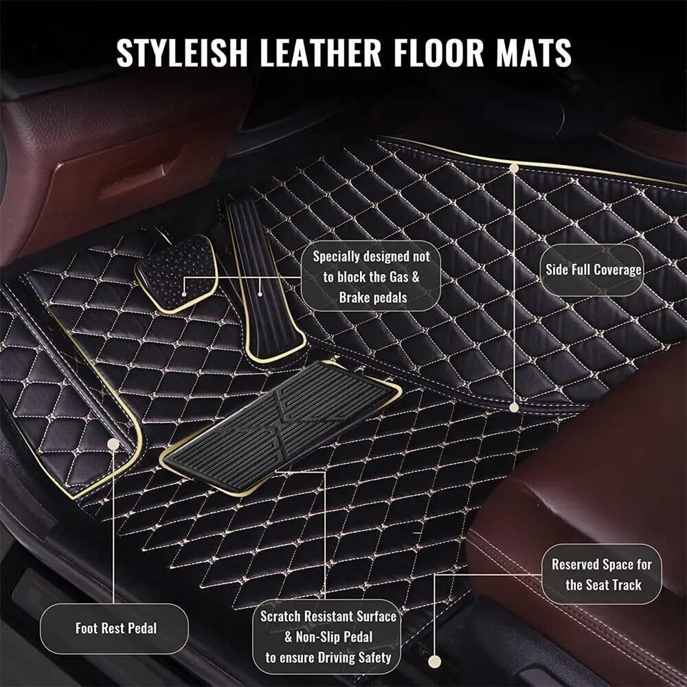 

All Weather Full Set Car Floor Mats For For Porsche Taycan 2024 2025 2026 Leather Floor Mats For Cars
