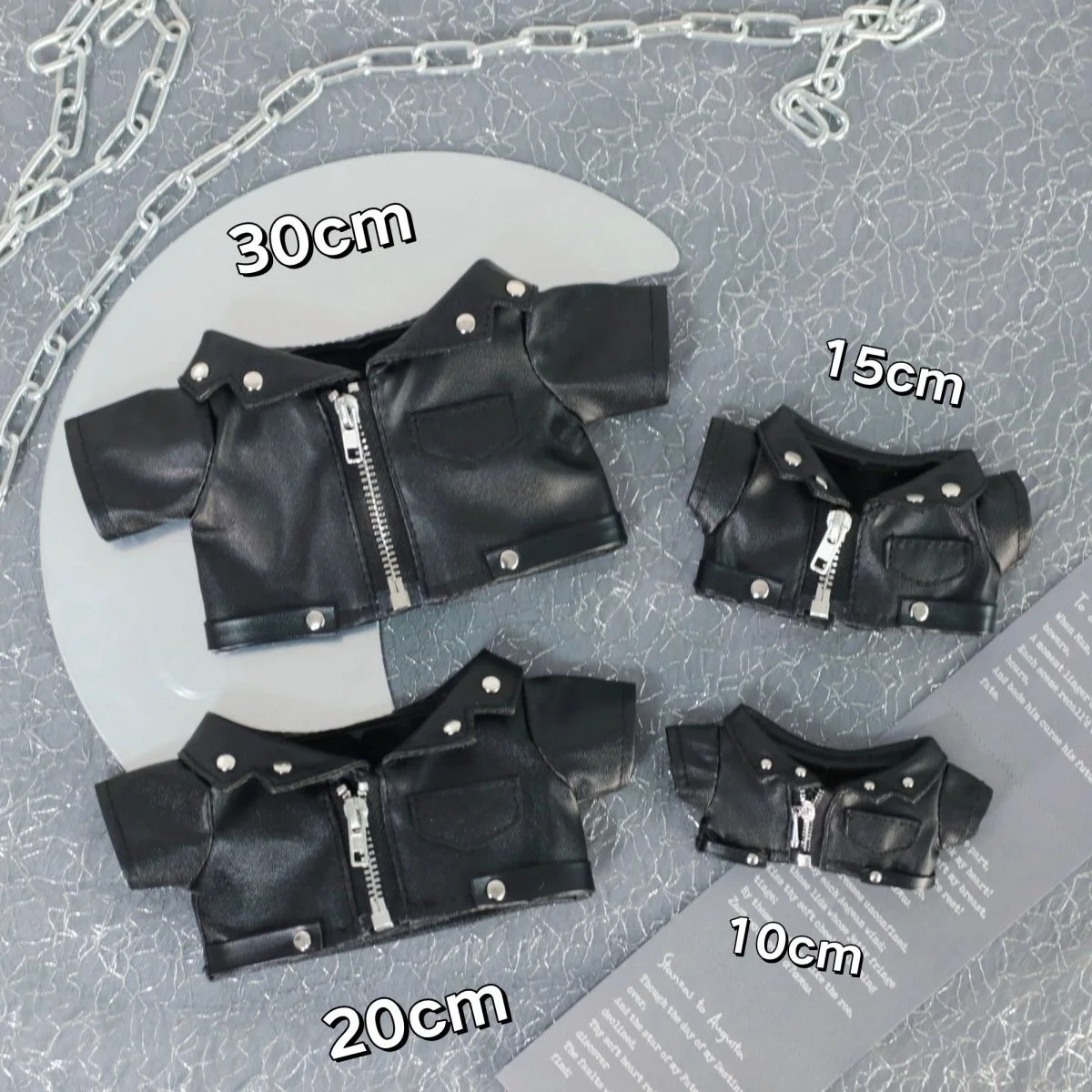 

30 см, 20 см, 15 см, 10 см, кожаная куртка для косплея, ткань из искусственной кожи, не натуральная кожа, модное хлопковое платье для куклы