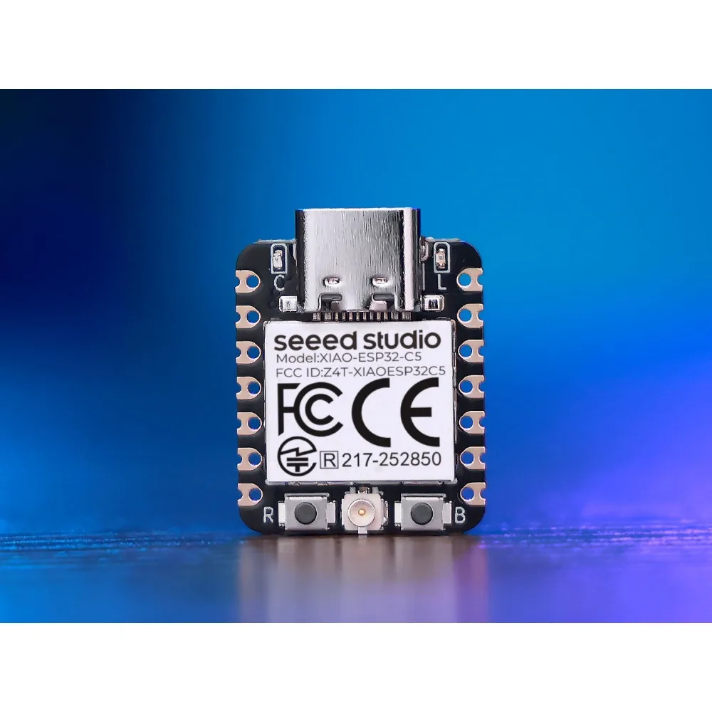 FireChip XIAO ESP32-C5 First XIAO 2.4GHz and 5GHz Un-Soldered Dual-Band Wi-Fi 6, Bluetooth 5 (LE) IEEE 802.15.4 (Zigbee, Thread)