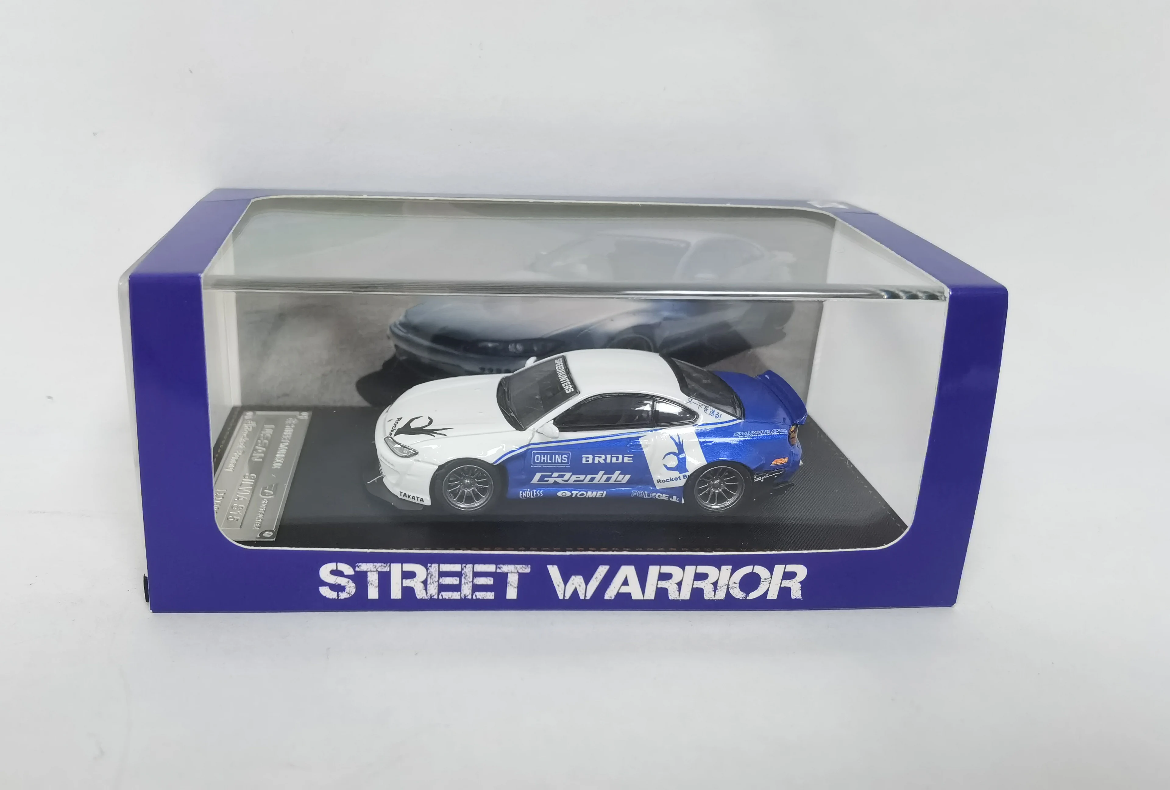 Vehicle Toy Models Rare  Model Street Warrior  x Ghost Player Nissan Silvia S15 Rocket Bunny For Collection