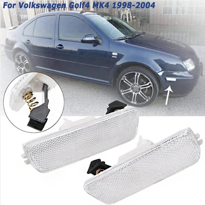 

Front Bumper Side Marker Light for Volkswagen VW Golf4 MK4 1998-2004 Cover Turn Signal Warning Light Car Accessories Aftermarket